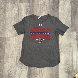 Under Armour Charged Heatgear 2016 Cubs‎ World Series Shirt Size Medium